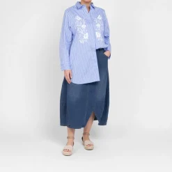 Outlet Godske Noen Denim Midi Skirt