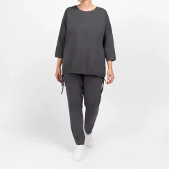Fashion Godske Noen Jersey Narrow Leg Trousers With Pockets Grey