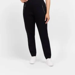 Best Godske Noen Jersey Narrow Leg Trousers With Zip Pockets Black