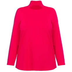 Clearance Godske Noen Jersey Roll-Neck Top Fuchsia
