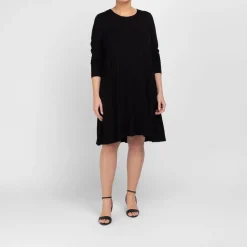 Outlet Godske Noen Jersey Tiered Dress Black