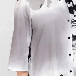 Best Godske Noen Poplin Printed Shirt Grey