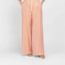 New Godske Noen Stripe Trousers Coral