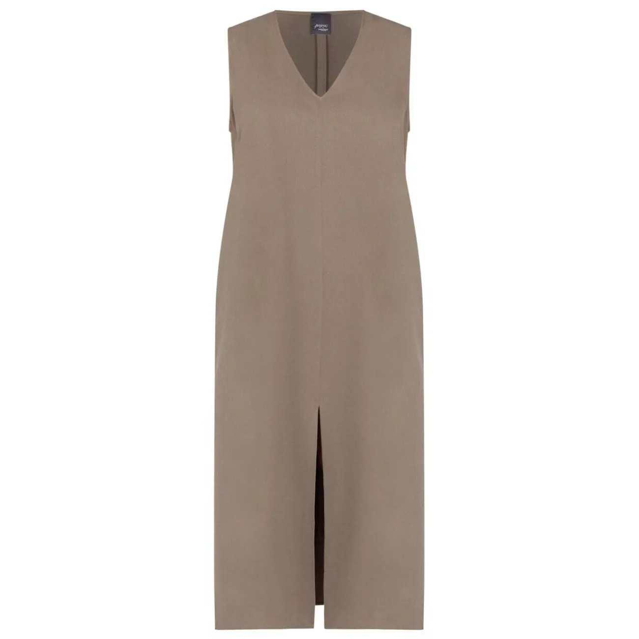 Outlet Persona by Marina Rinaldi Long Tencel Dress Khaki Green