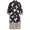 Fashion Persona by Marina Rinaldi Printed Shirt Dress Khaki