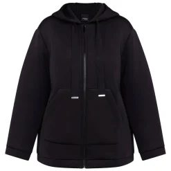 Sale Persona by Marina Rinaldi Scuba Jersey Hoodie Black