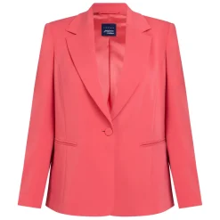 Sale Persona by Marina Rinaldi Stretch Cady Blazer Coral