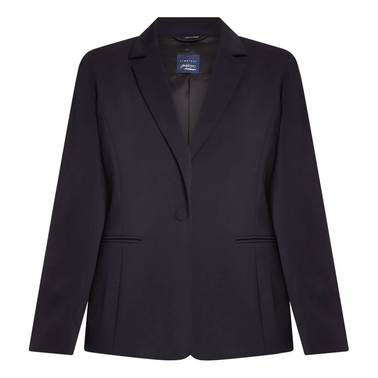Online Persona Elegante Persona by Marina Rinaldi Stretch Cady Blazer Navy