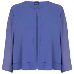 Best Persona by Marina Rinaldi Georgette Jacket Cornflower Blue