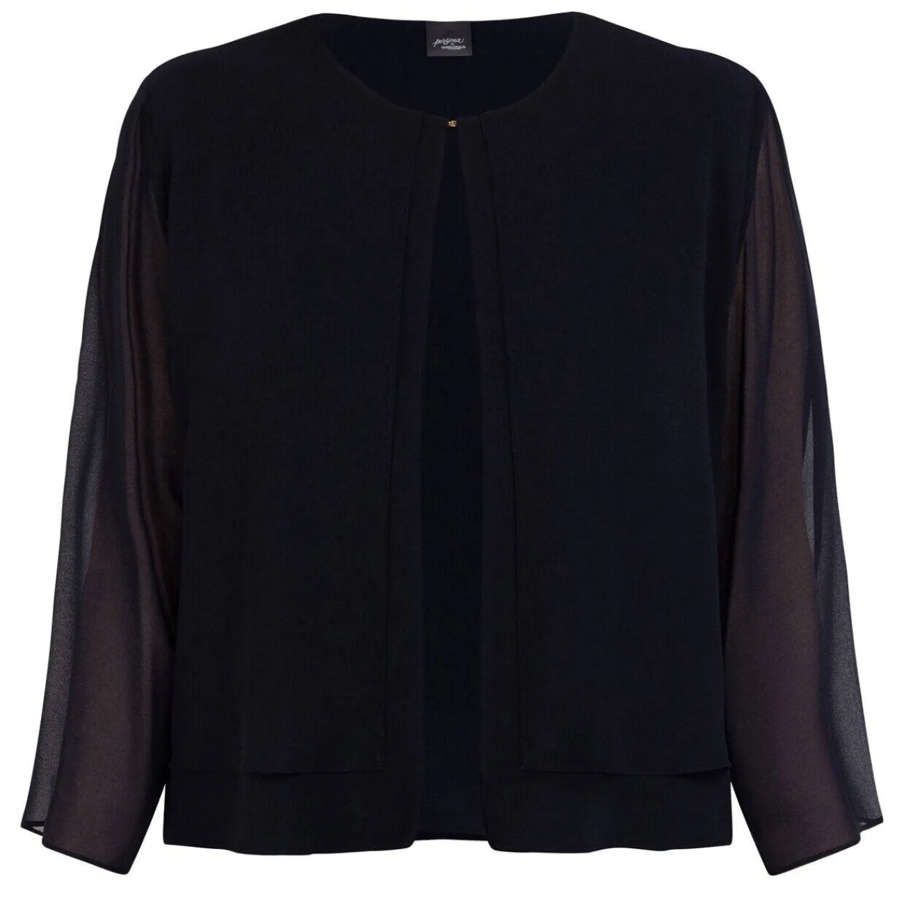 Online Persona by Marina Rinaldi Georgette Jacket Navy