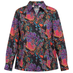 Outlet Persona by Marina Rinaldi Floral Print Shirt