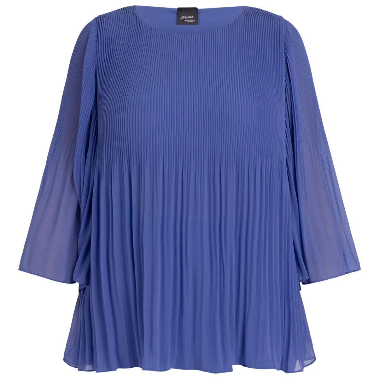 Fashion Persona by Marina Rinaldi Pleated Tunic Cornflower Blue