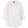 Outlet Persona by Marina Rinaldi Cotton Linen Tunic Sand