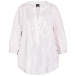 Outlet Persona by Marina Rinaldi Cotton Linen Tunic Sand