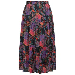 New Persona by Marina Rinaldi Floral Print Tiered Skirt