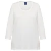 New Persona Elegante Persona By Marina Rinaldi Viscose Jersey T-shirt White