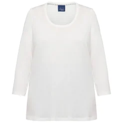 New Persona Elegante Persona By Marina Rinaldi Viscose Jersey T-shirt White