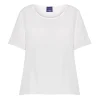 Sale Persona by Marina Rinaldi SILK ACETATE TOP WHITE