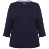 Best Persona Elegante Persona By Marina Rinaldi Viscose Jersey T-shirt Navy