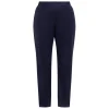Online Persona by Marina Rinaldi Suedette Trousers Navy