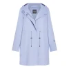 Outlet Persona by Marina Rinaldi HOODED COAT AZURE