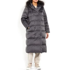 Discount Persona by Marina Rinaldi PUFFER COAT SLATE