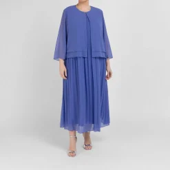 Best Persona by Marina Rinaldi Georgette Jacket Cornflower Blue