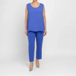 Best Persona By Marina Rinaldi Trousers Cornflower Blue