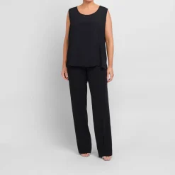 Discount Persona Elegante Persona By Marina Rinaldi Stretch Cady Trousers Black
