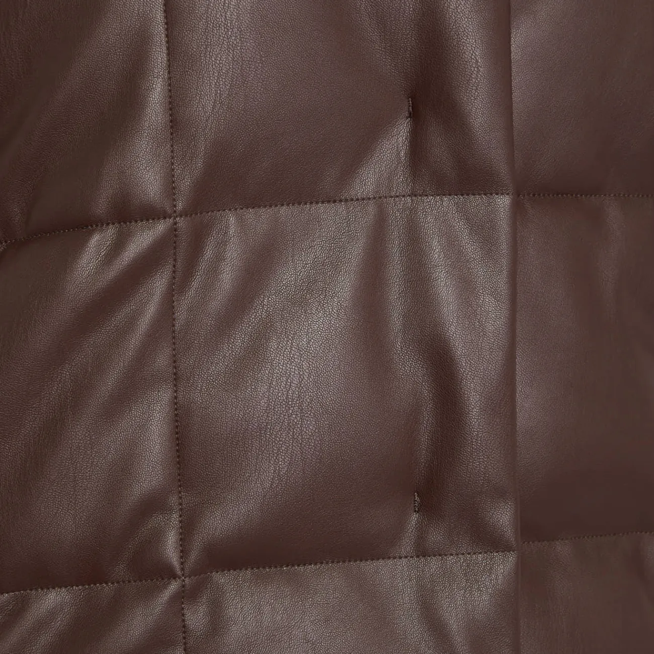 Discount Persona by Marina Rinaldi FAUX-LEATHER PUFFER BROWN