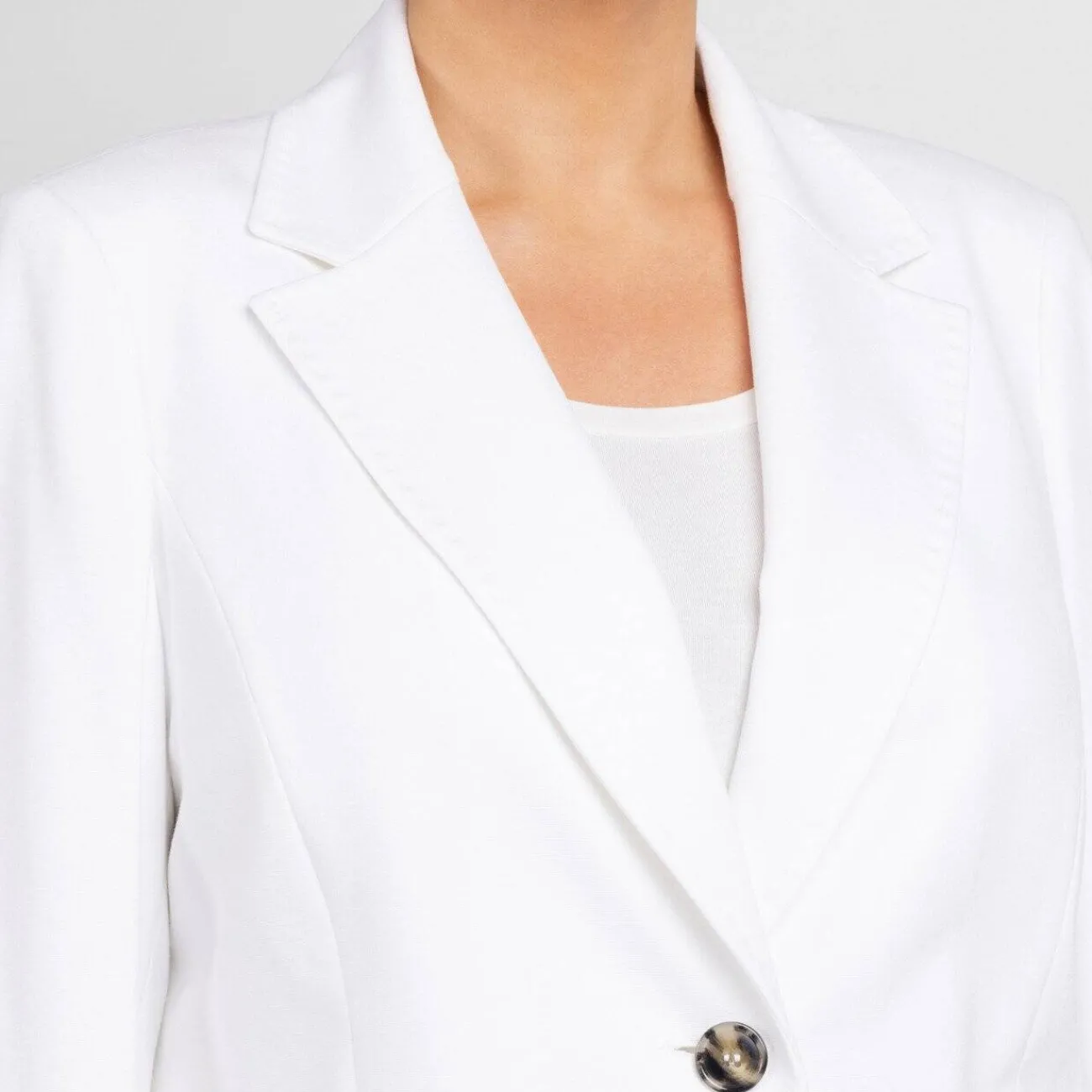 Discount Persona by Marina Rinaldi Milano Jersey Jacket White
