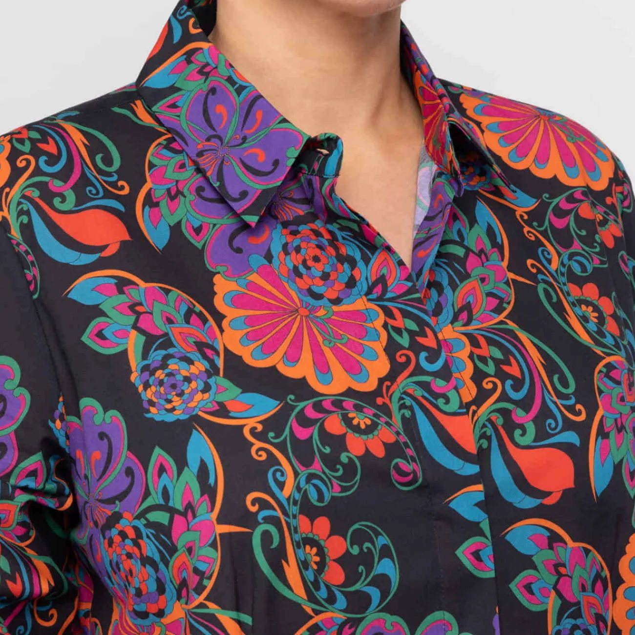 Outlet Persona by Marina Rinaldi Floral Print Shirt