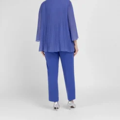 Fashion Persona by Marina Rinaldi Pleated Tunic Cornflower Blue