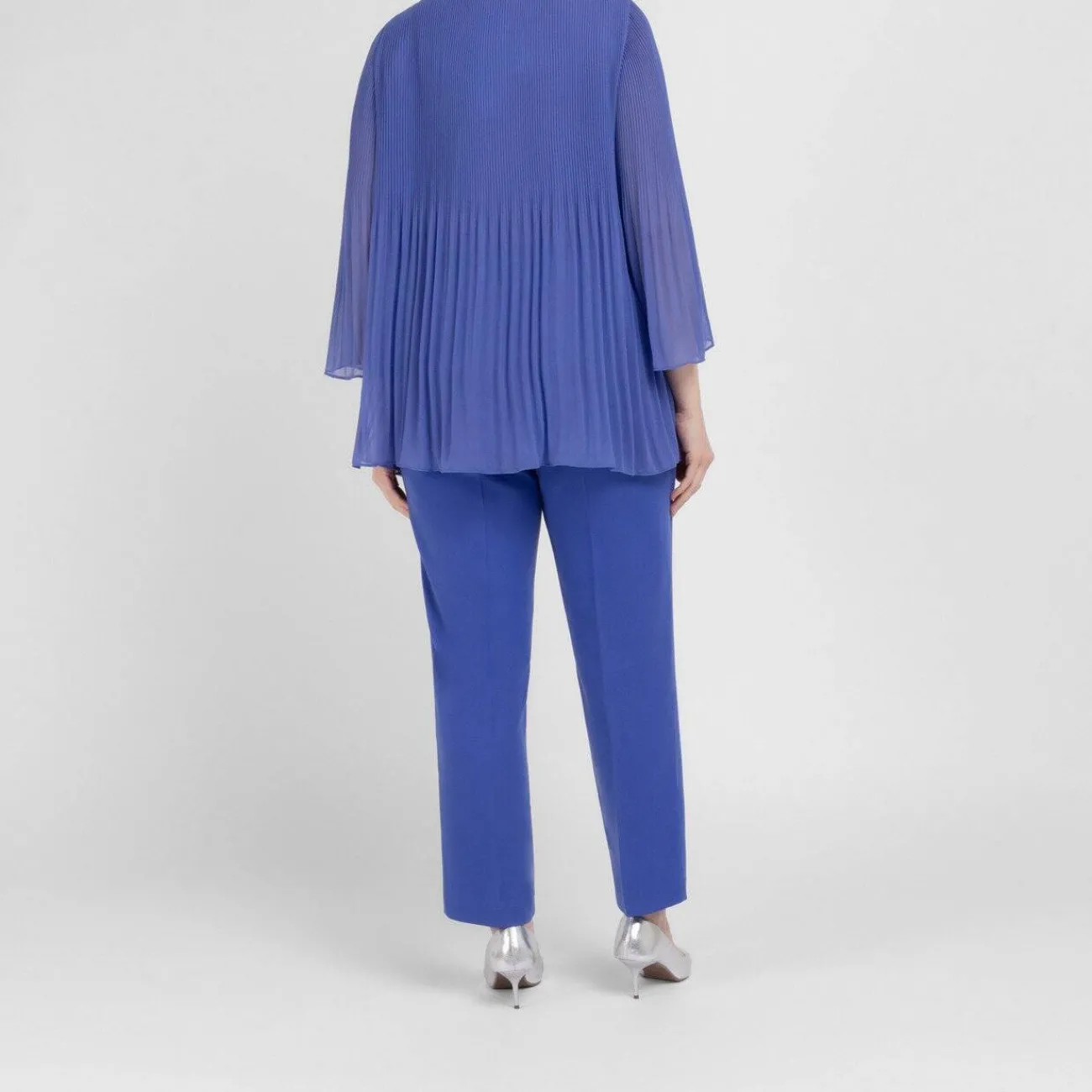 Fashion Persona by Marina Rinaldi Pleated Tunic Cornflower Blue