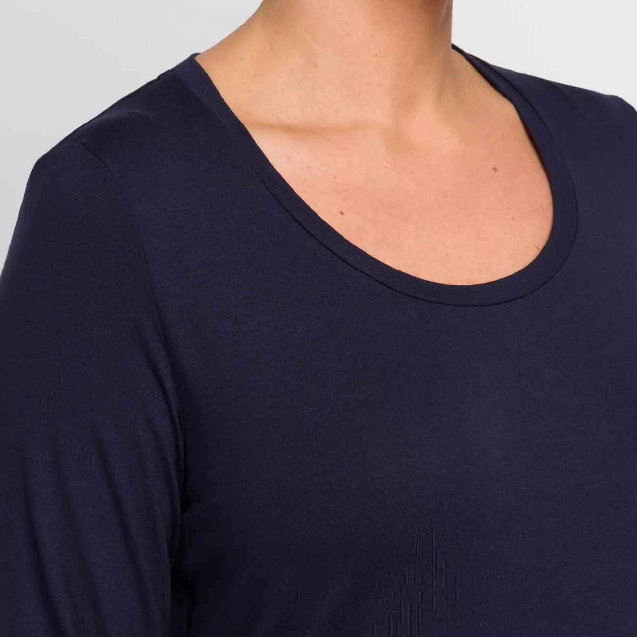 Best Persona Elegante Persona By Marina Rinaldi Viscose Jersey T-shirt Navy