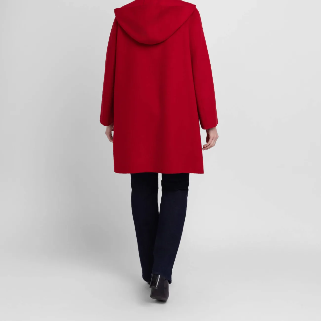 Outlet Persona by Marina Rinaldi Wool Blend Coat Red