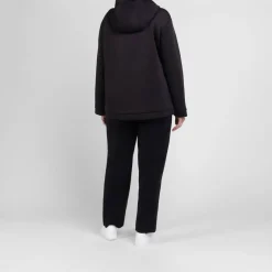 Sale Persona by Marina Rinaldi Scuba Jersey Hoodie Black