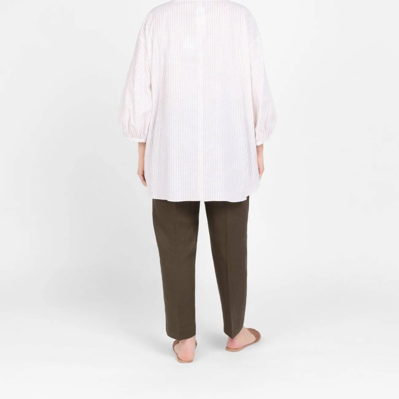 Outlet Persona by Marina Rinaldi Cotton Linen Tunic Sand