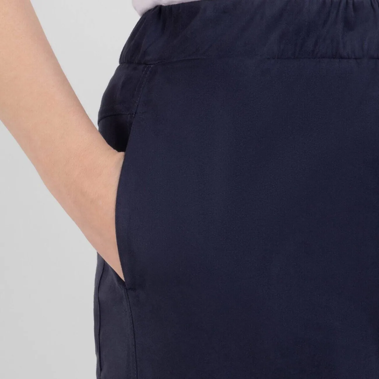 Online Persona by Marina Rinaldi Suedette Trousers Navy