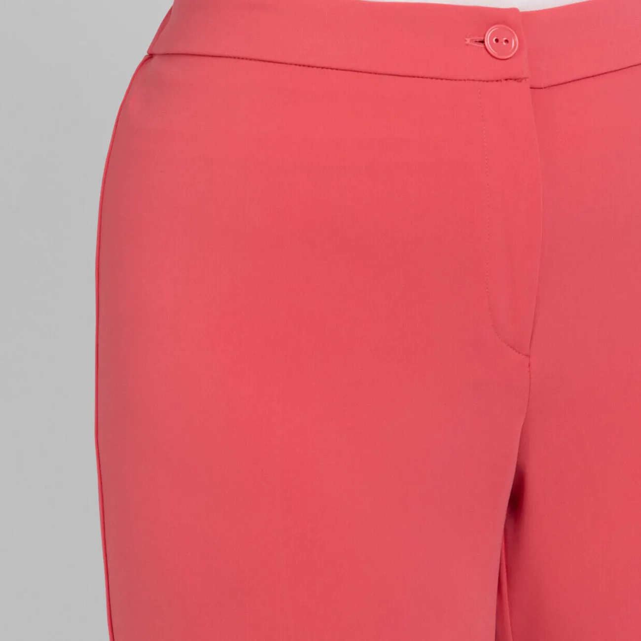 New Persona by Marina Rinaldi Fluid Cady Trousers Coral