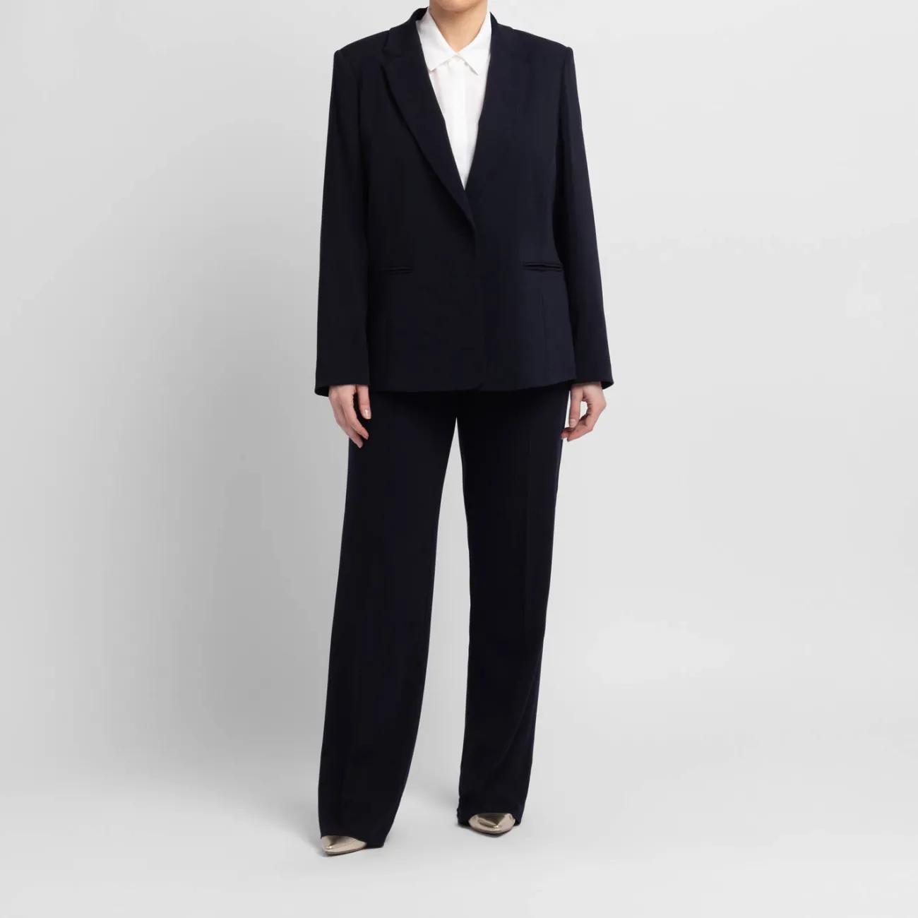 Online Persona Elegante Persona by Marina Rinaldi Stretch Cady Blazer Navy