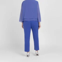 Best Persona by Marina Rinaldi Georgette Jacket Cornflower Blue
