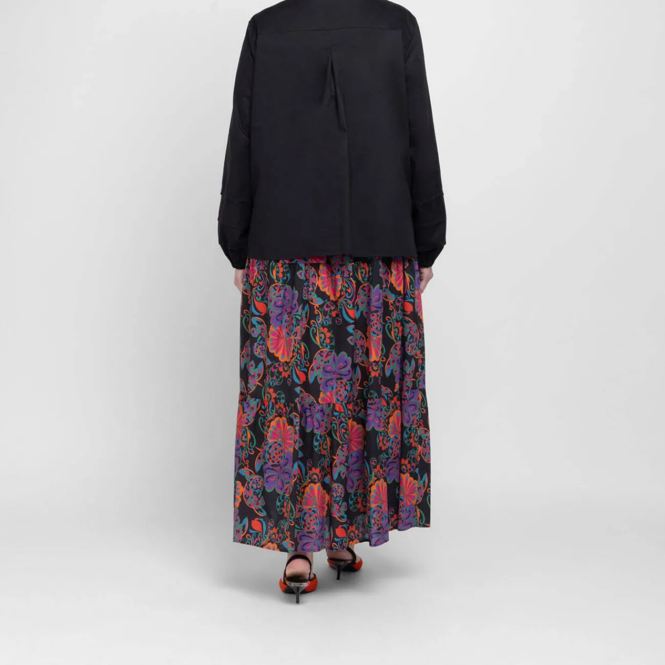 Best Persona by Marina Rinaldi Tunic Cotton Black