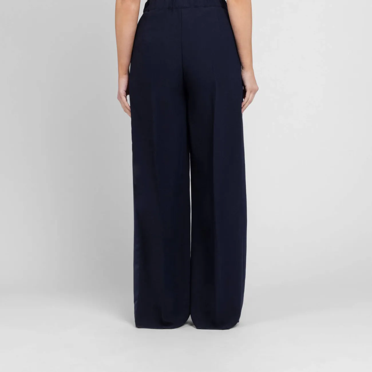 Hot Persona by Marina Rinaldi Crepe Envers Satin Trousers Navy