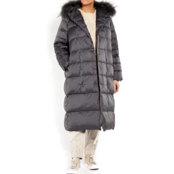 Discount Persona by Marina Rinaldi PUFFER COAT SLATE