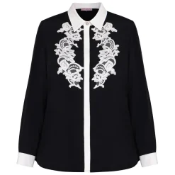 Clearance Piero Moretti Applique Shirt Black