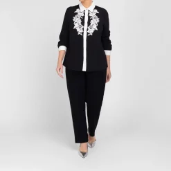 Clearance Piero Moretti Applique Shirt Black