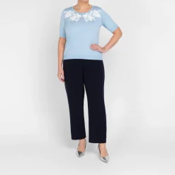 Clearance Piero Moretti Merino Applique Twinset Pale Blue