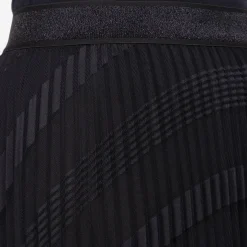 Discount Piero Moretti Mesh Pleated Skirt Black
