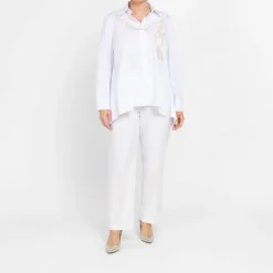 Fashion Piero Moretti Rope Embroidery Shirt White